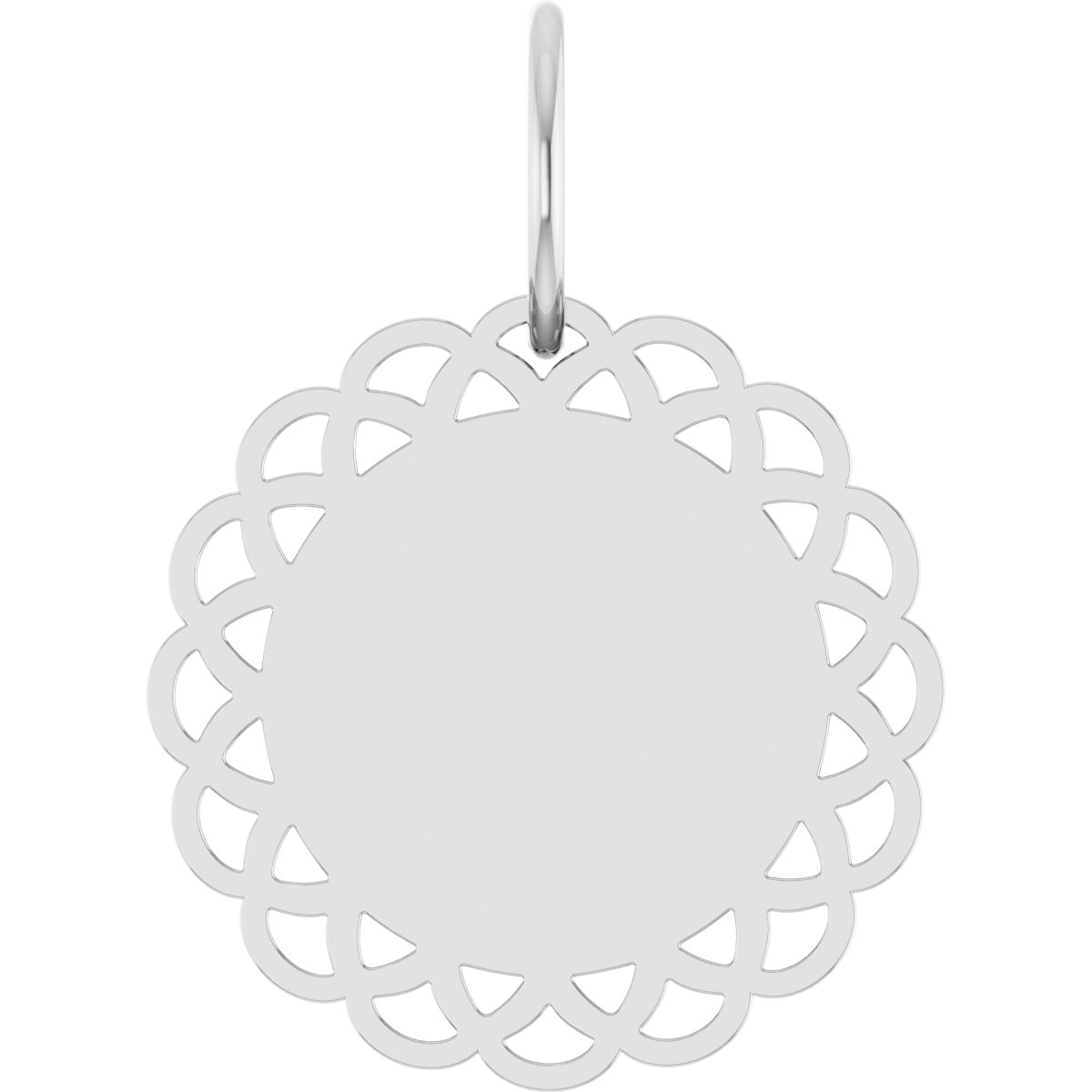Engravable Vintage-Inspired Disc Pendant