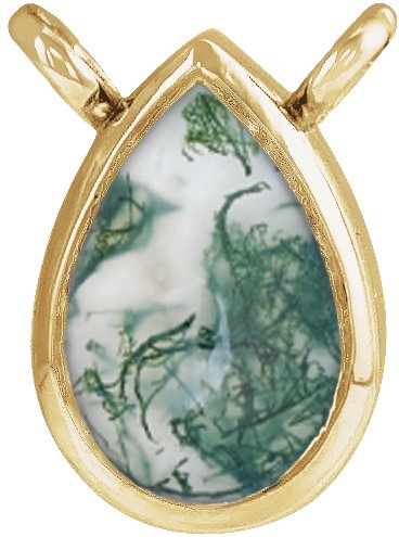 Bezel-Set Cabochon Necklace Center