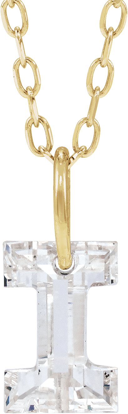 Lab-Grown Diamond Initial Necklace