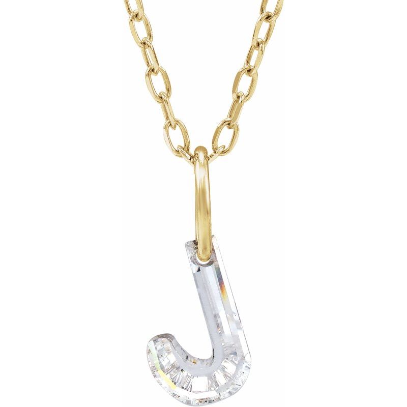 Lab-Grown Diamond Initial Necklace