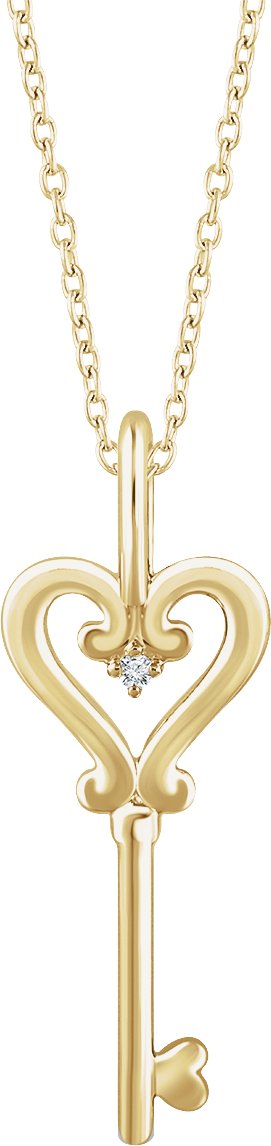 Accented Key Necklace