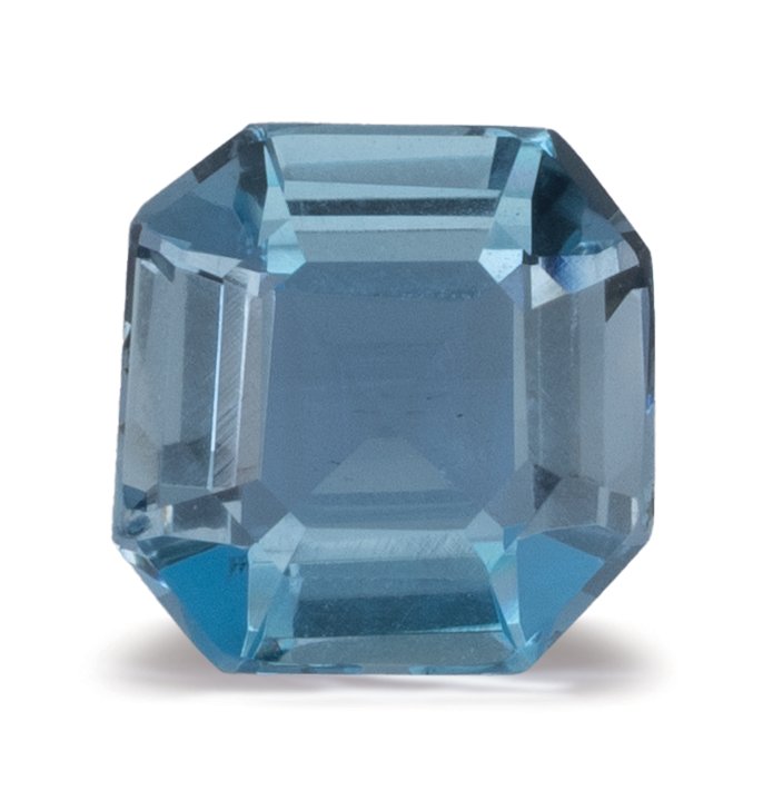 ASSCHER 0.91ct Natural Aquamarine 