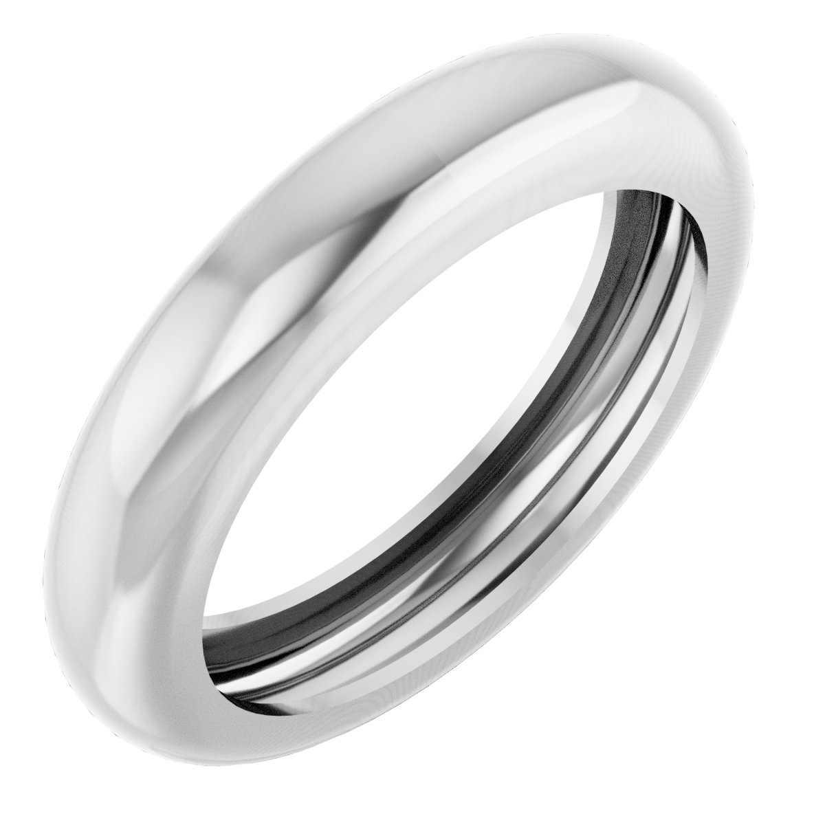 Lightweight Dome Stackable Ring
