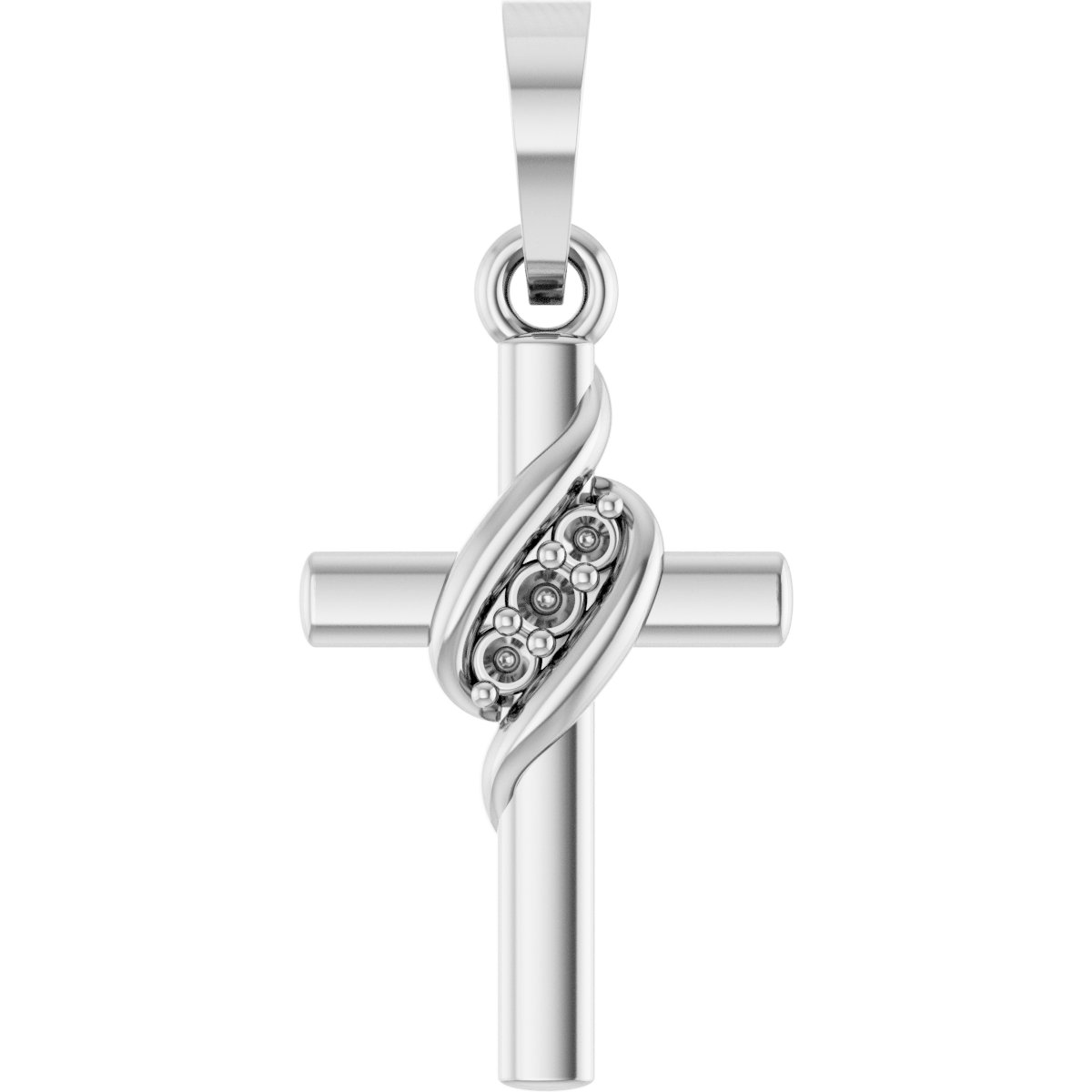 Accented Cross Pendant
