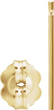 5.2 mm OD Friction Earring Post & Back Set