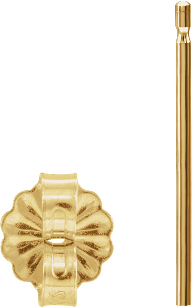 5.5 mm OD Friction Earring Post & Back Set