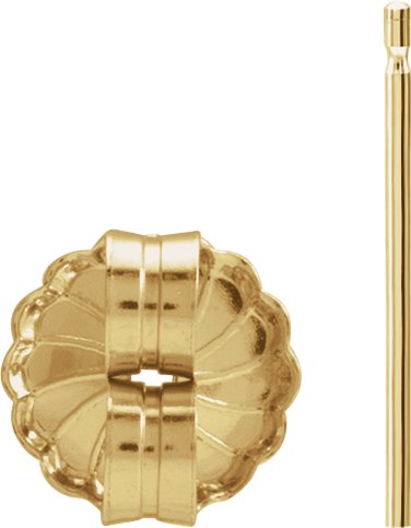 7.2 mm OD Friction Earring Post & Back Set