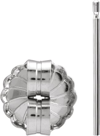 7.2 mm OD Friction Earring Post & Back Set