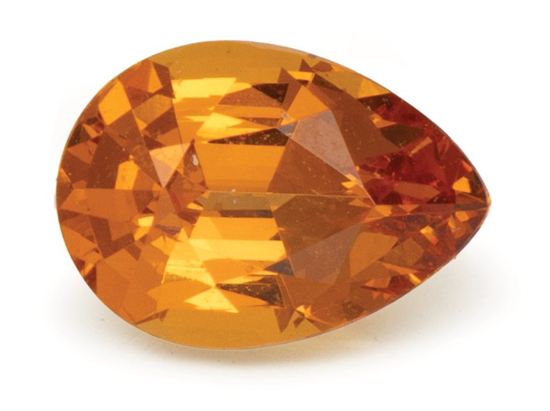 PEAR 1.28ct Natural Spessartite Garnet 