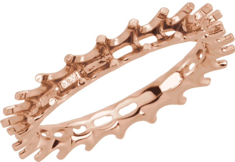 Shared-Prong Eternity Band