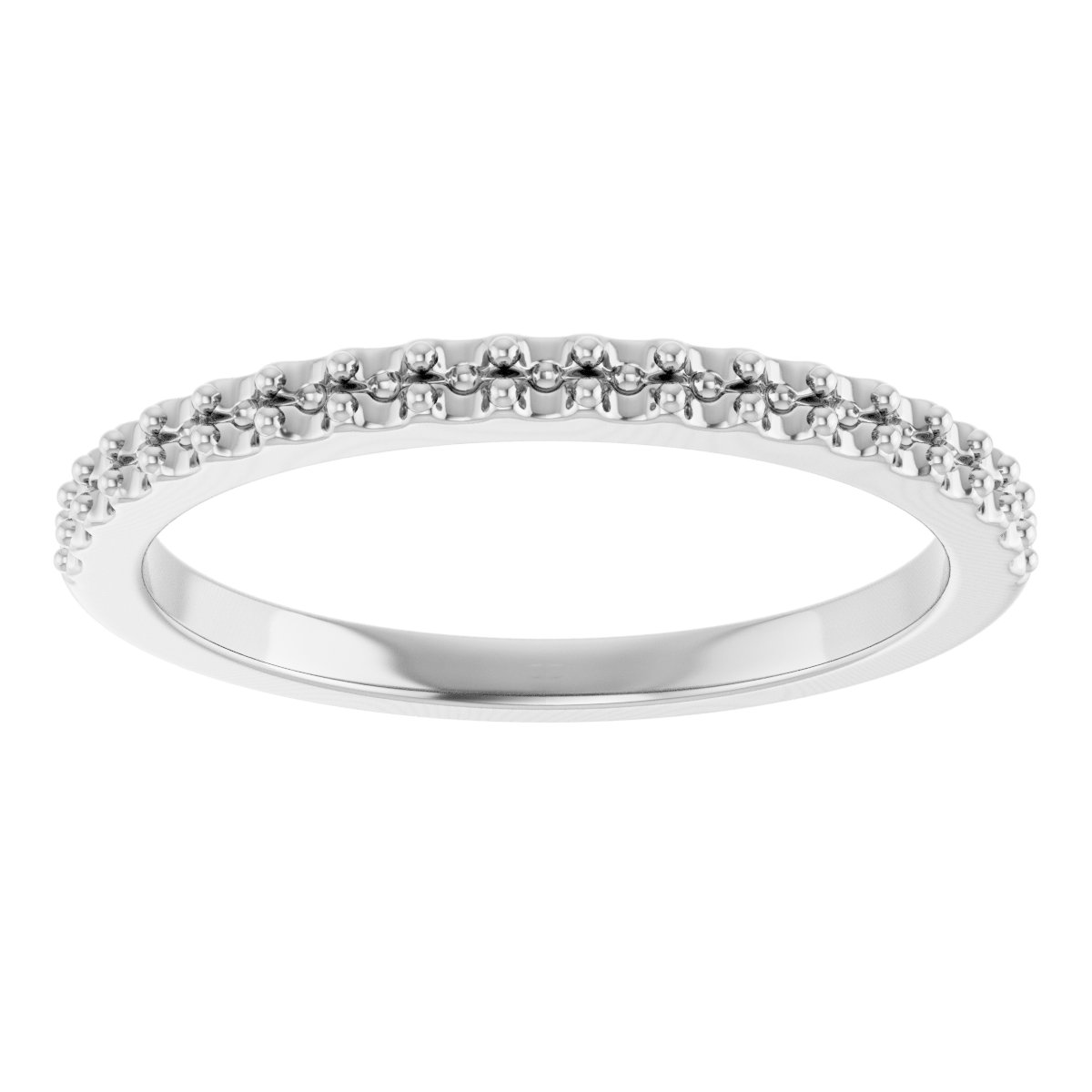 Band Mounting for 7.5x7.5 mm Square Ring view 3