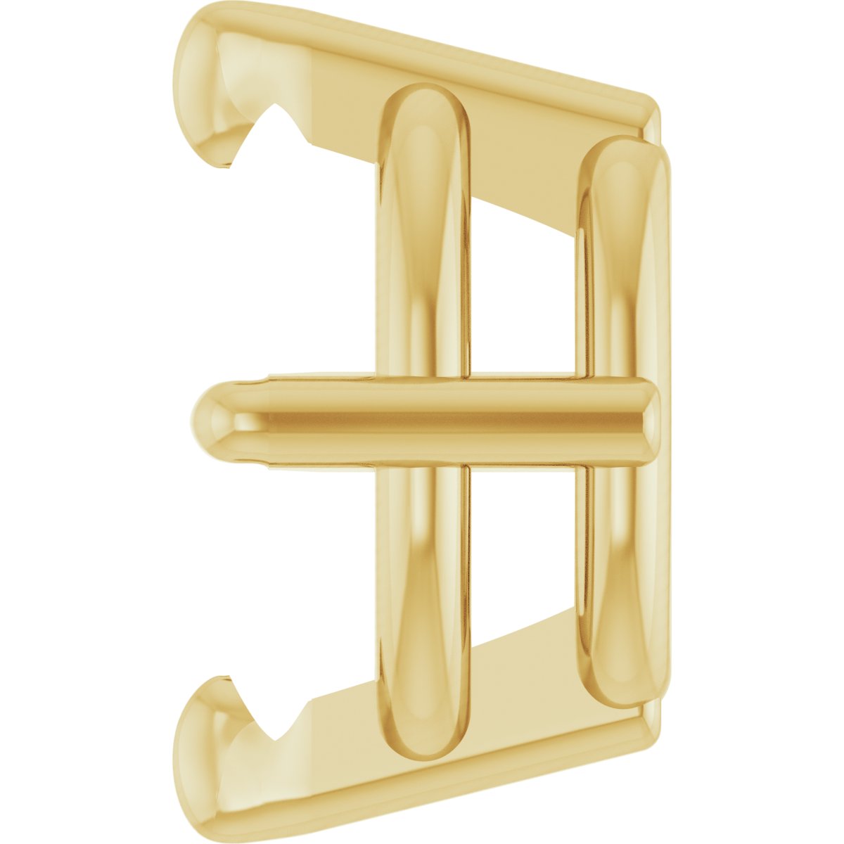 Oval 4-Prong Claw Earring Setting