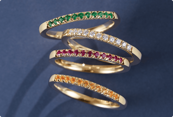 Stackable Birthstone Rings