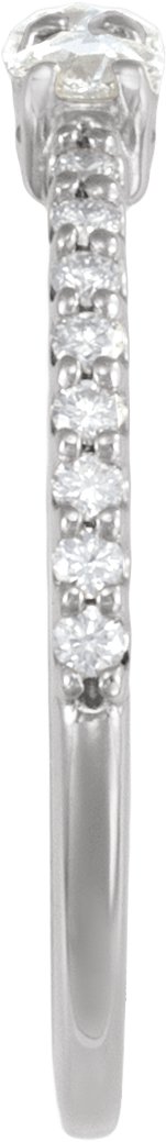Rose-Cut Three-Stone Anniversary Band view 3