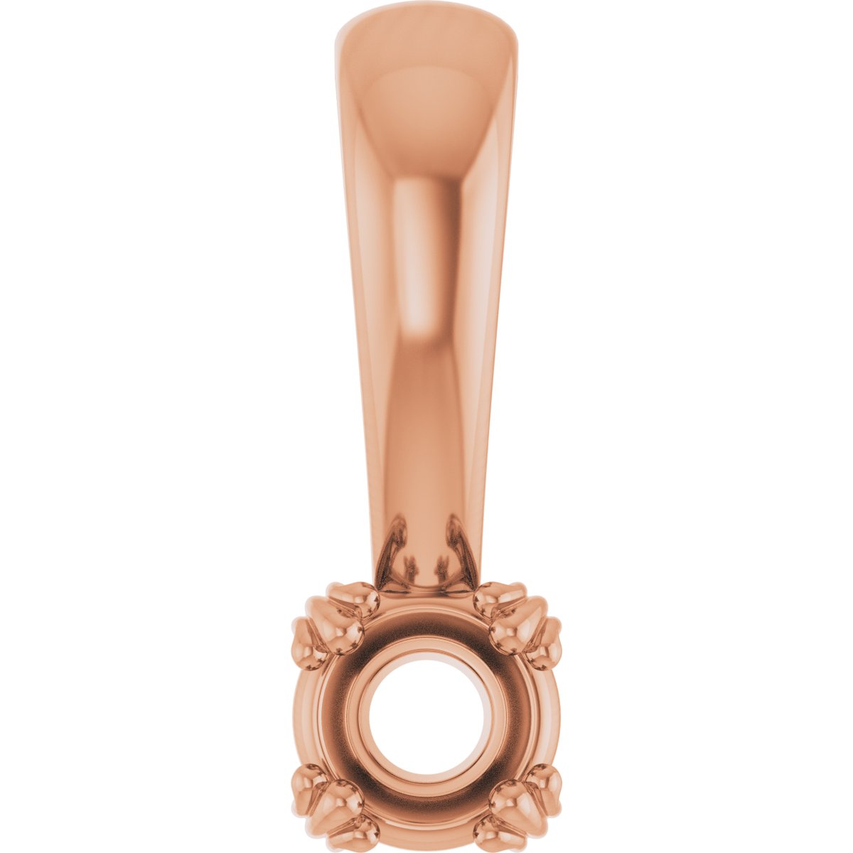 Decorative Prong Solitaire Pendant