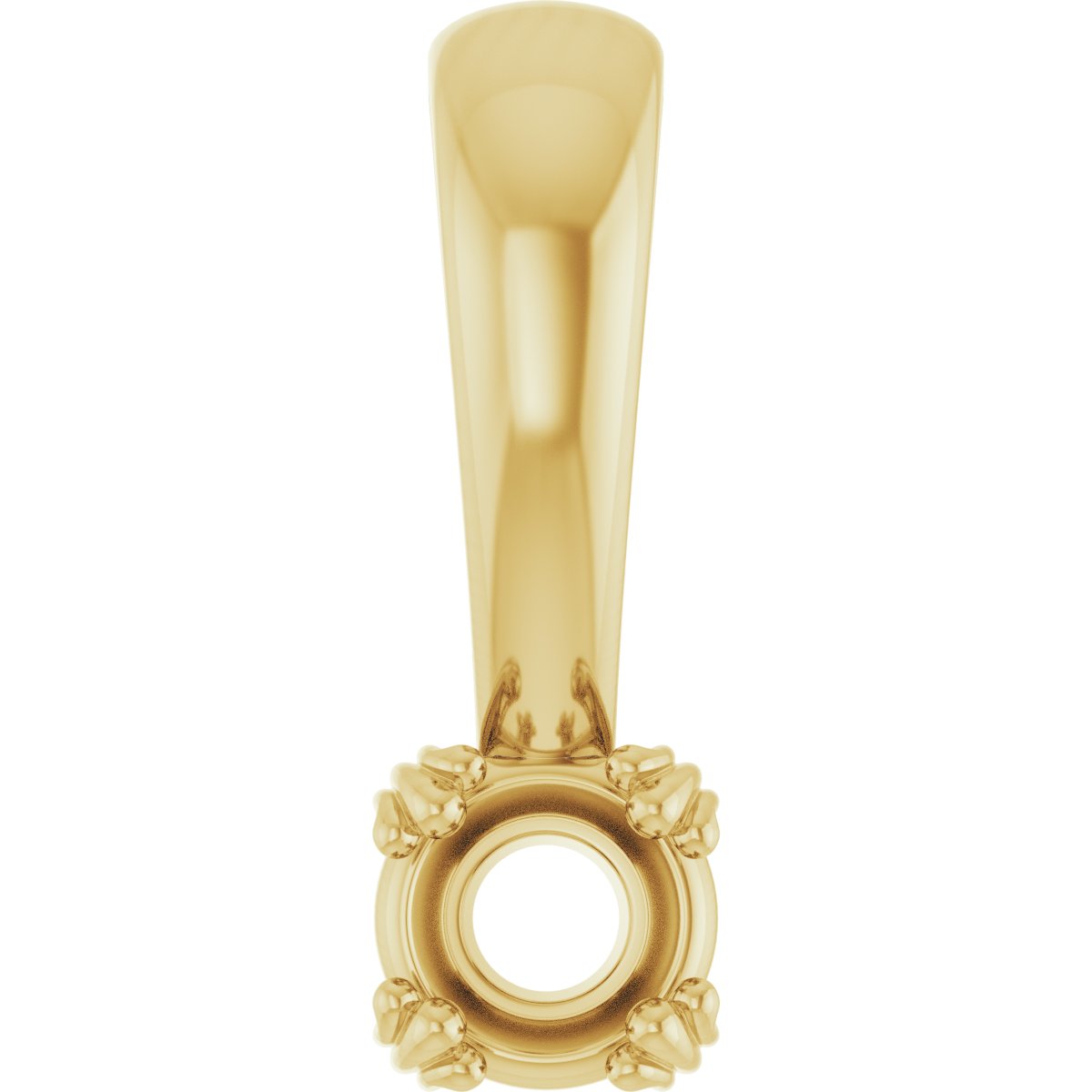 Decorative Prong Solitaire Pendant