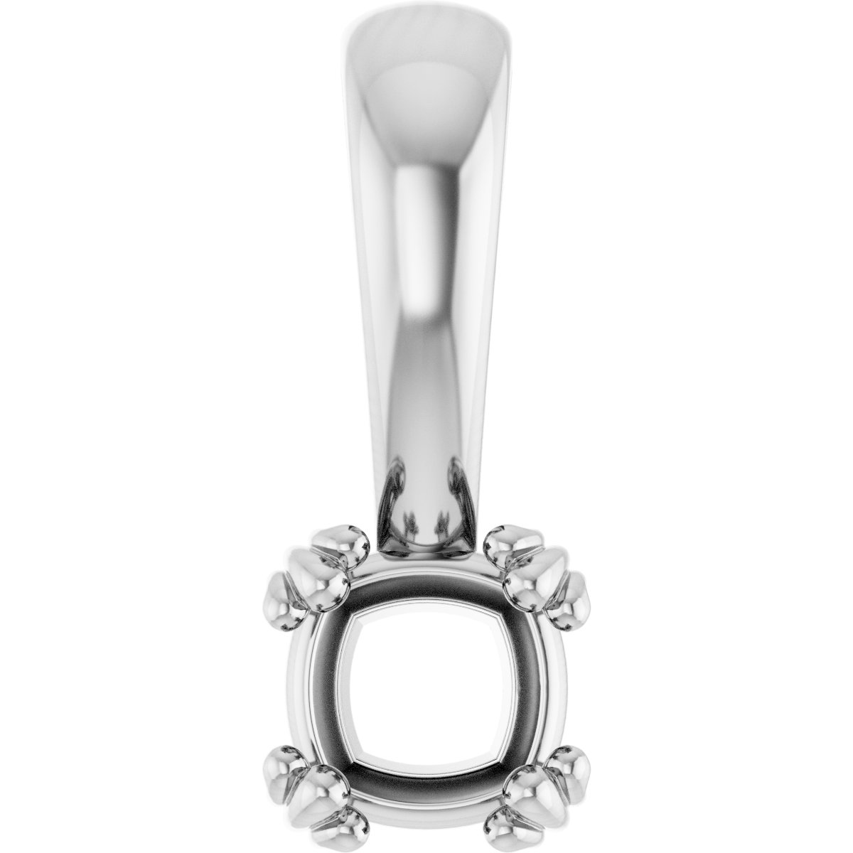 Decorative Prong Solitaire Pendant