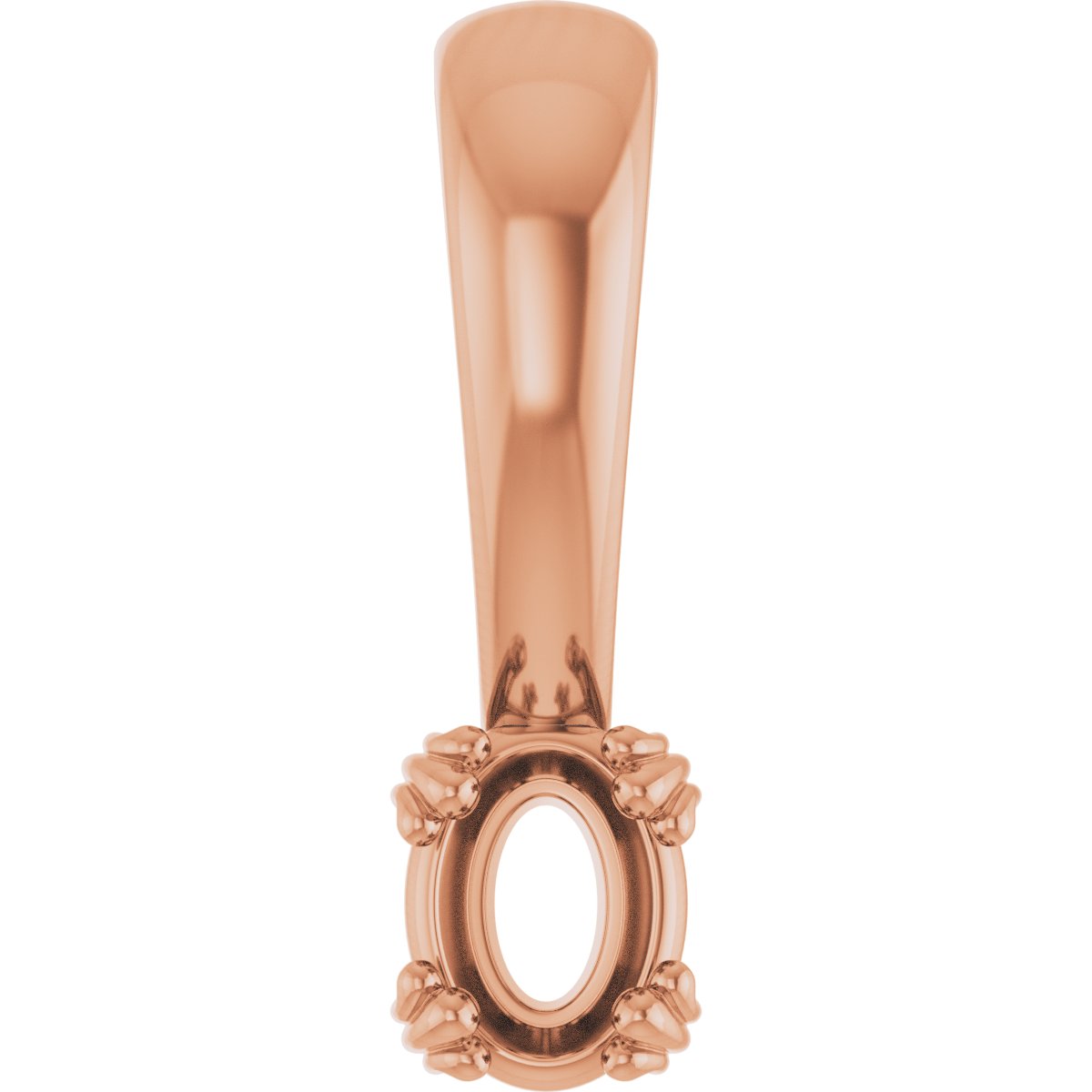 Decorative Prong Solitaire Pendant