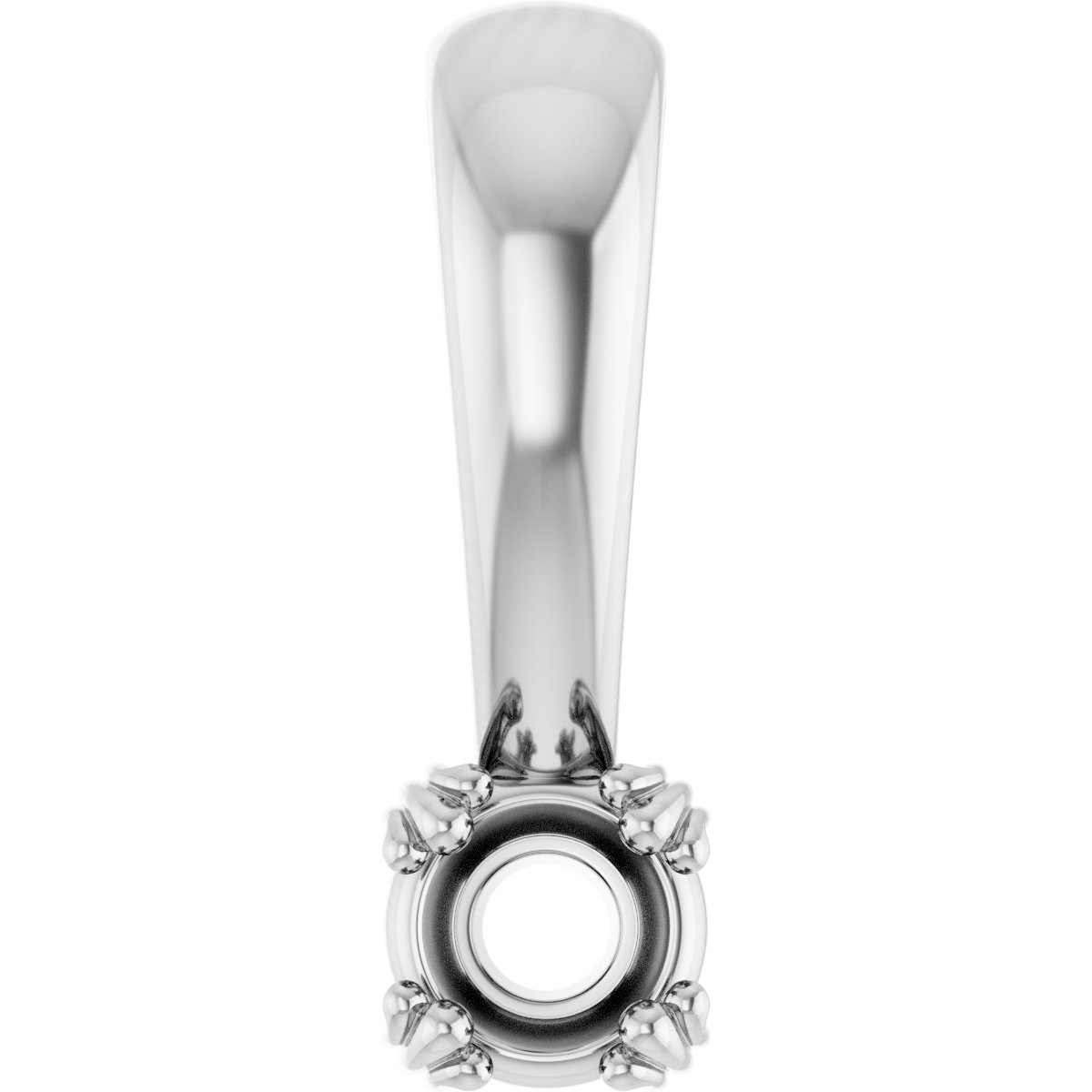 Decorative Prong Solitaire Pendant