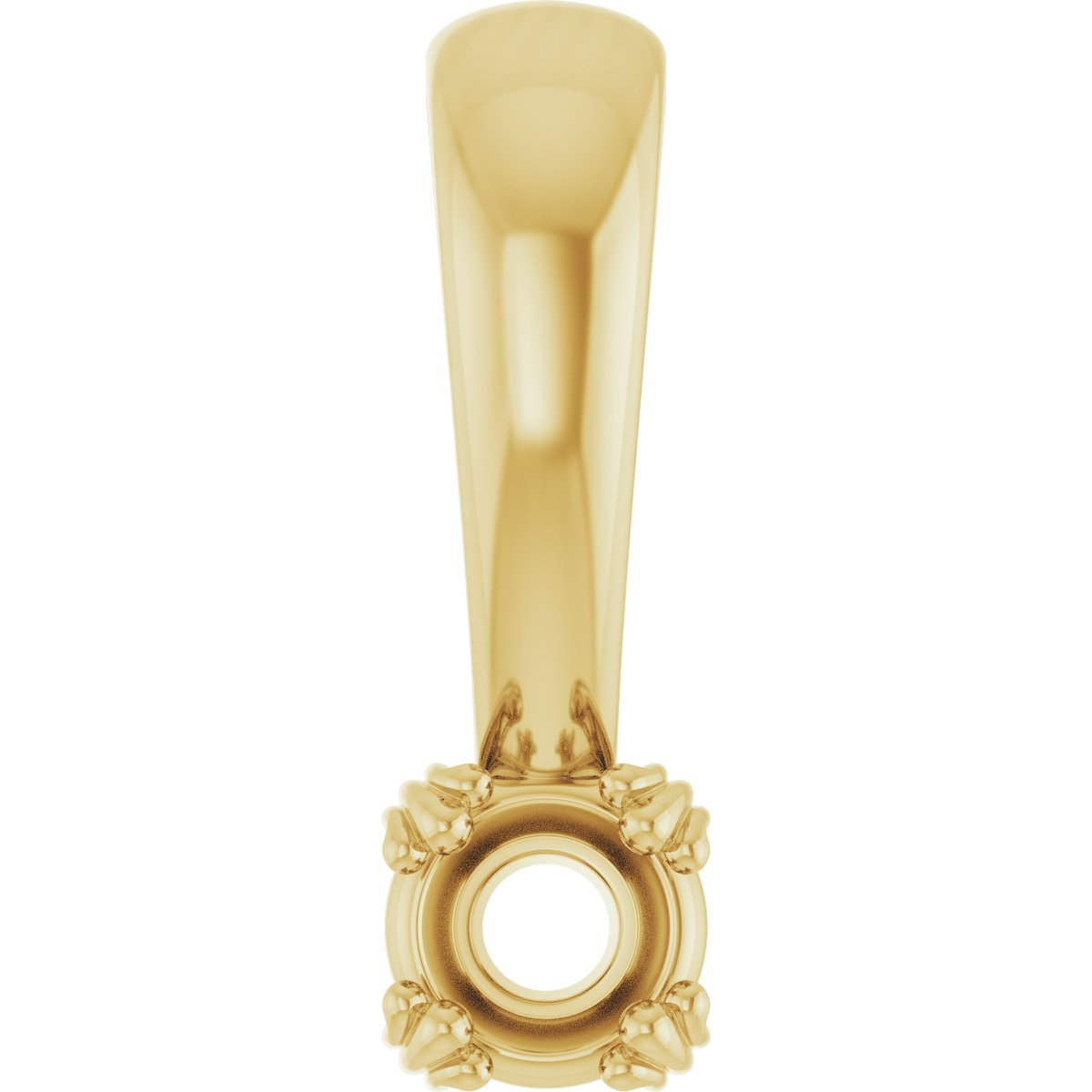 Decorative Prong Solitaire Pendant