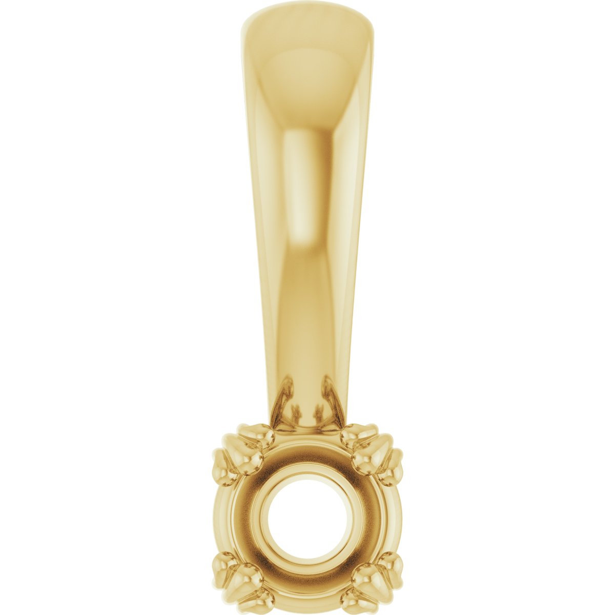 Decorative Prong Solitaire Pendant