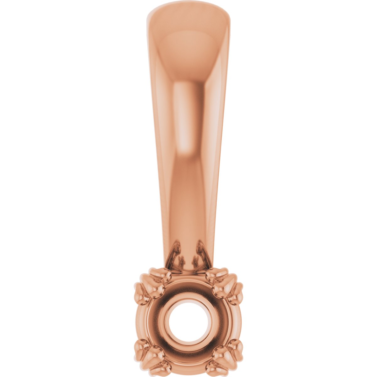 Decorative Prong Solitaire Pendant