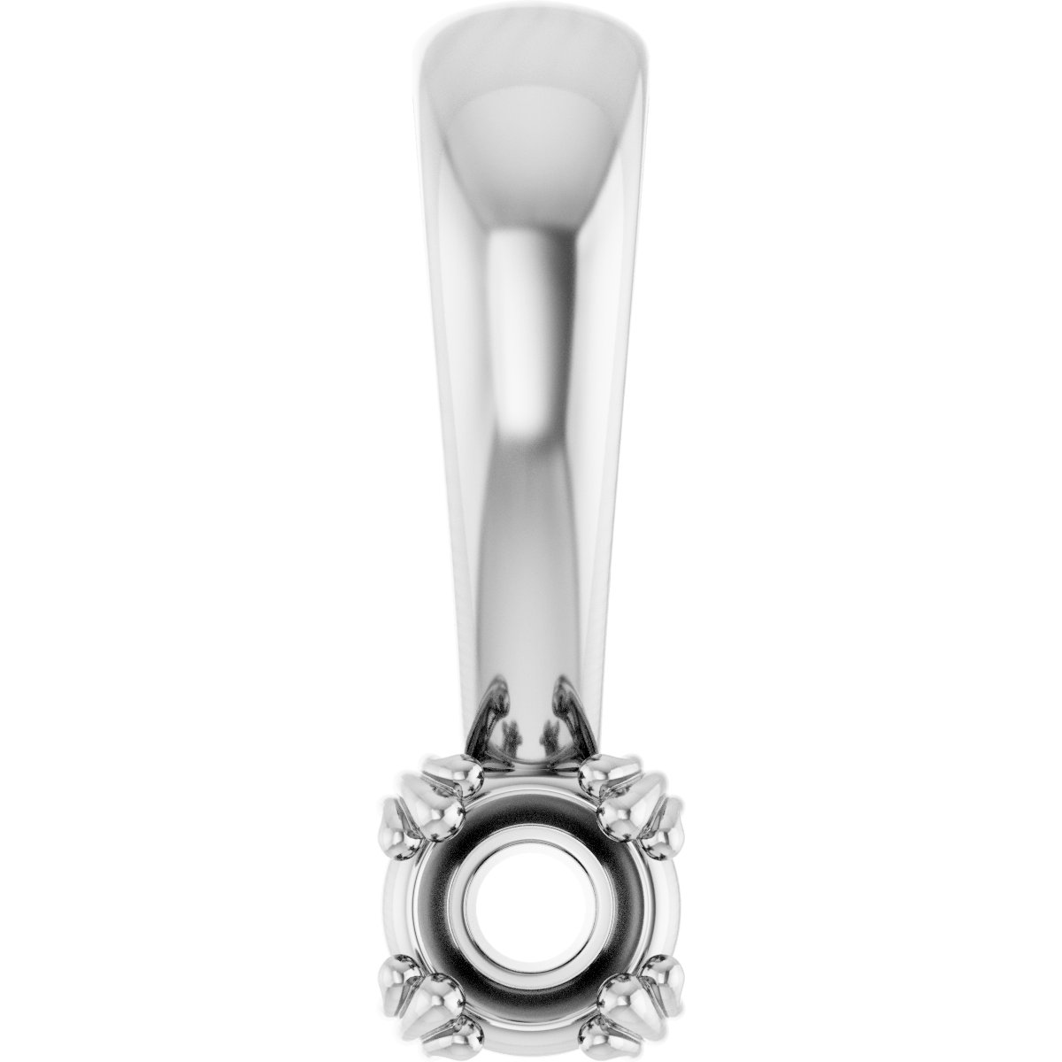 Decorative Prong Solitaire Pendant