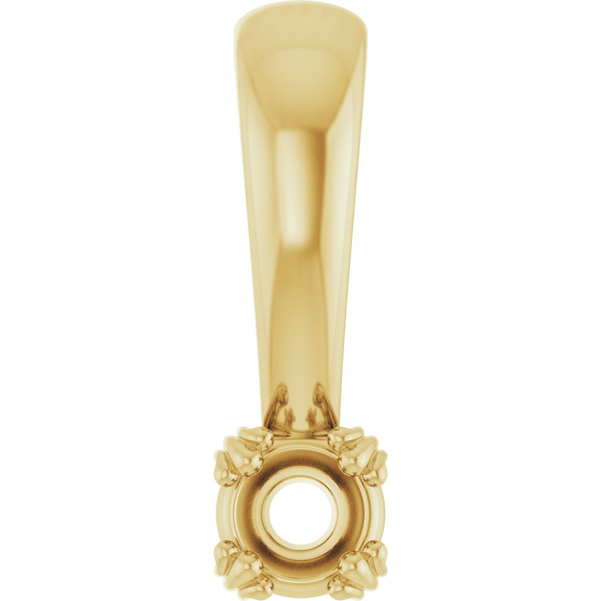 Decorative Prong Solitaire Pendant