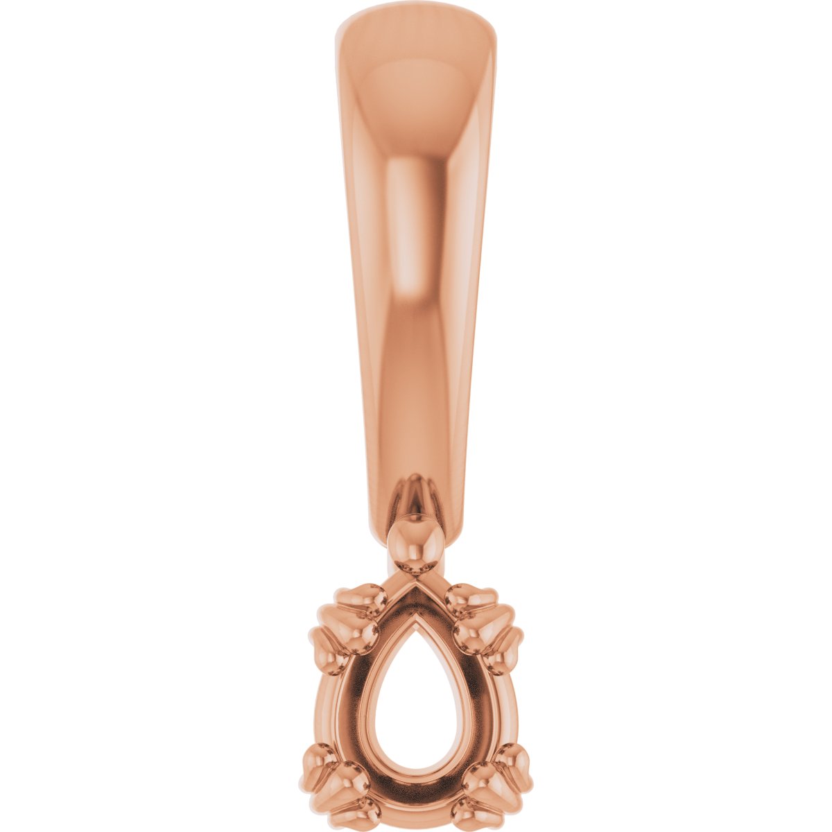 Decorative Prong Solitaire Pendant
