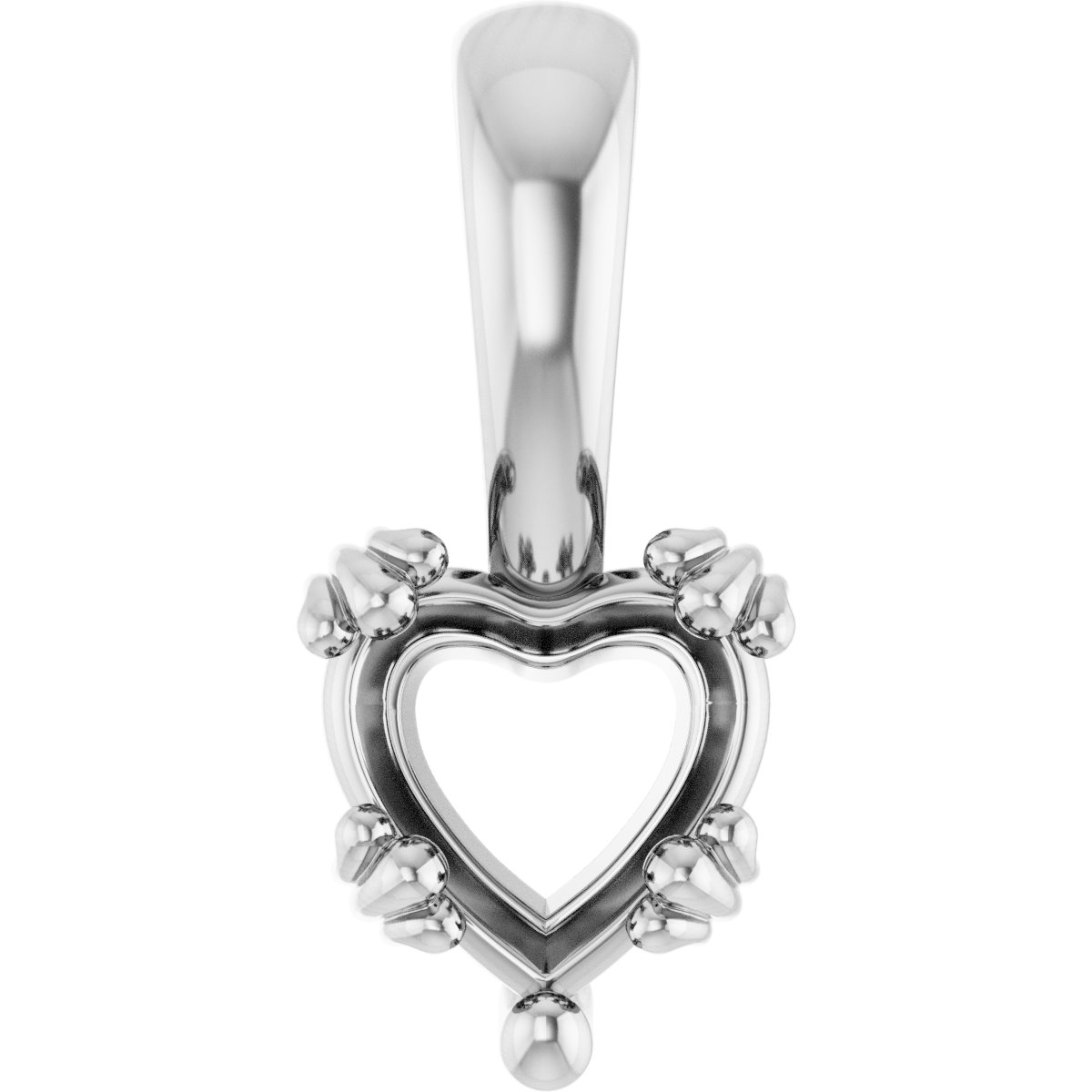 Decorative Prong Solitaire Pendant