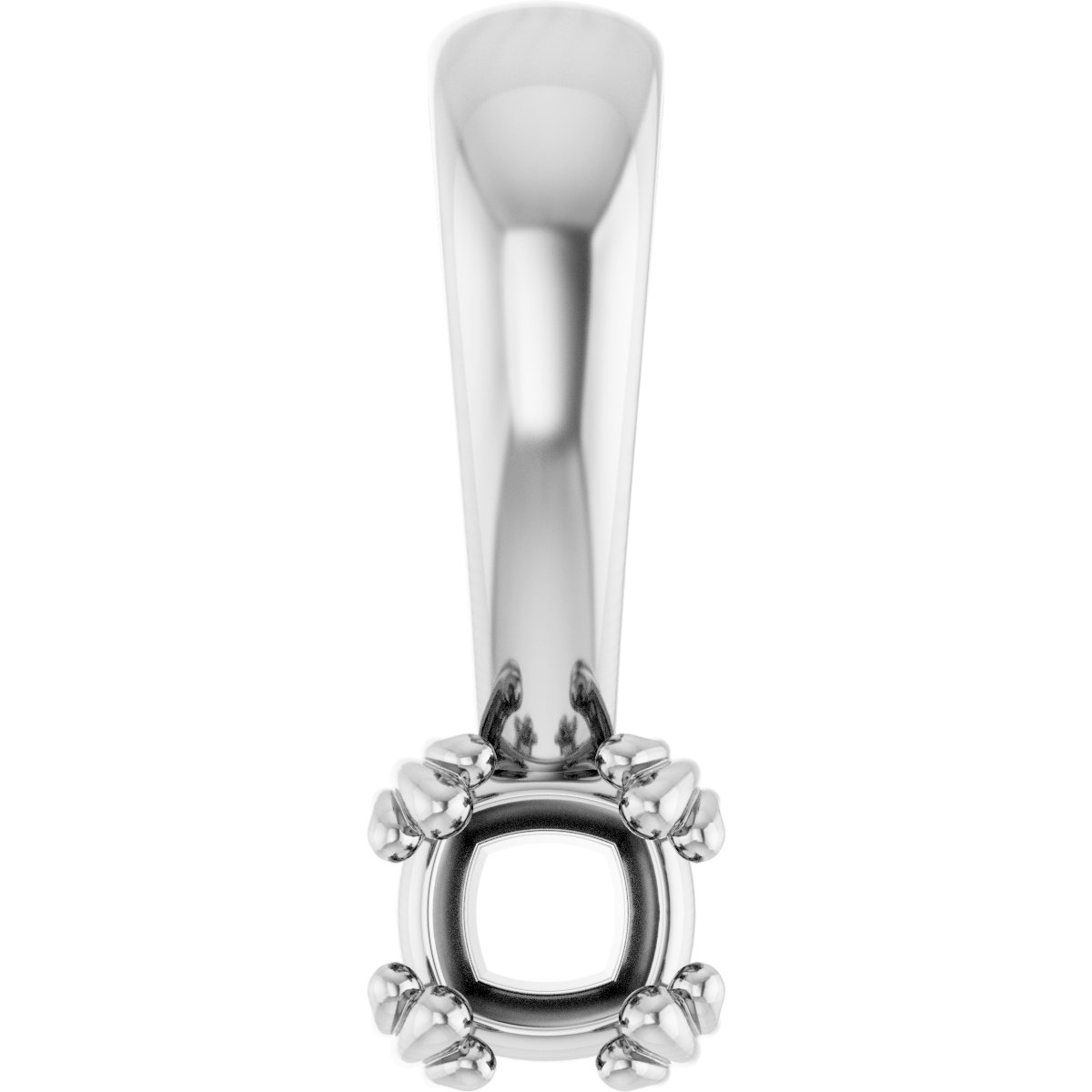 Decorative Prong Solitaire Pendant