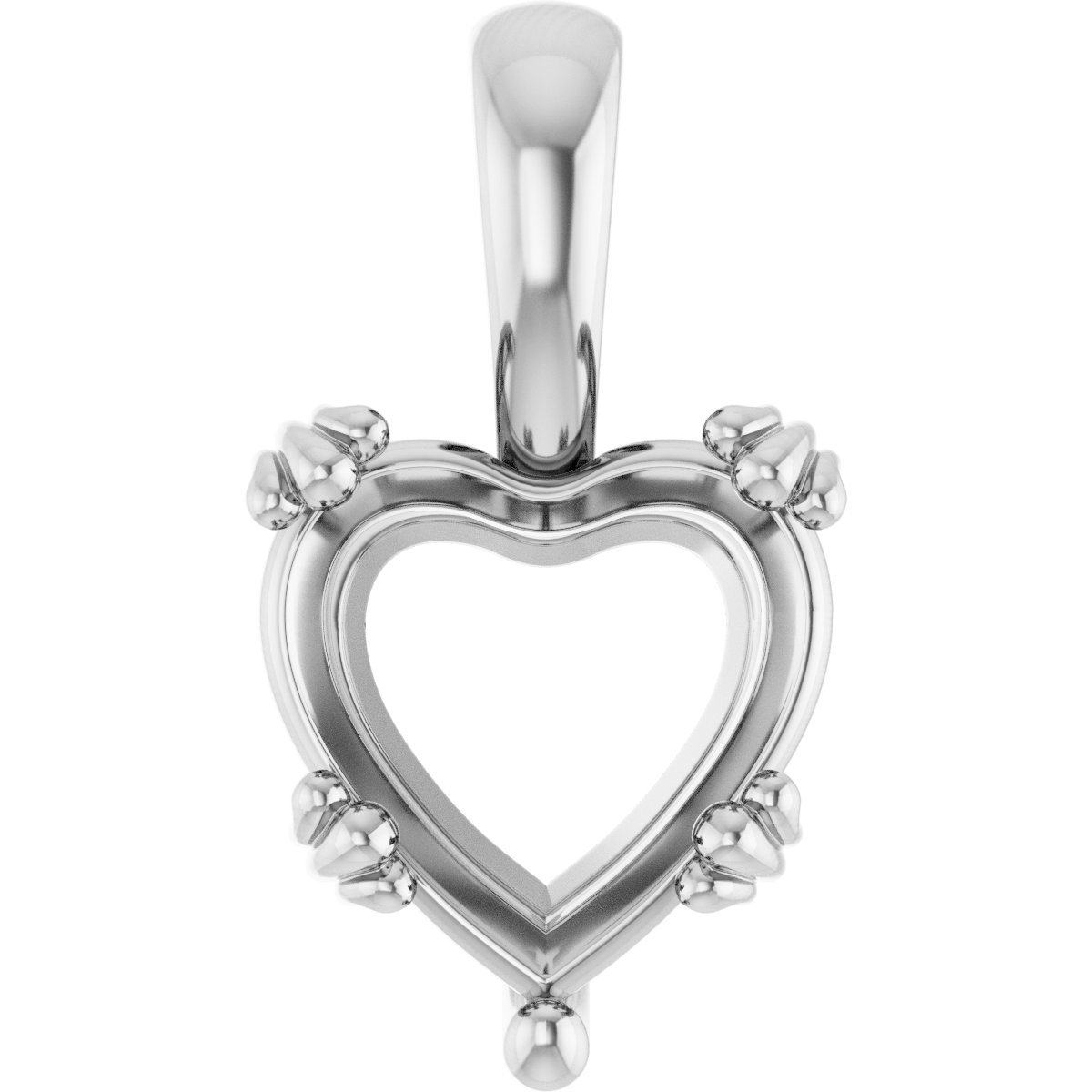 Decorative Prong Solitaire Pendant