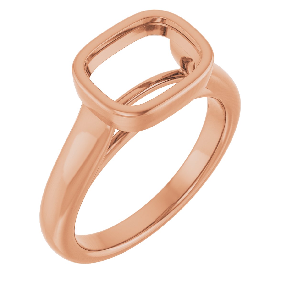 Bezel-Set Solitaire Engagement Ring or Band