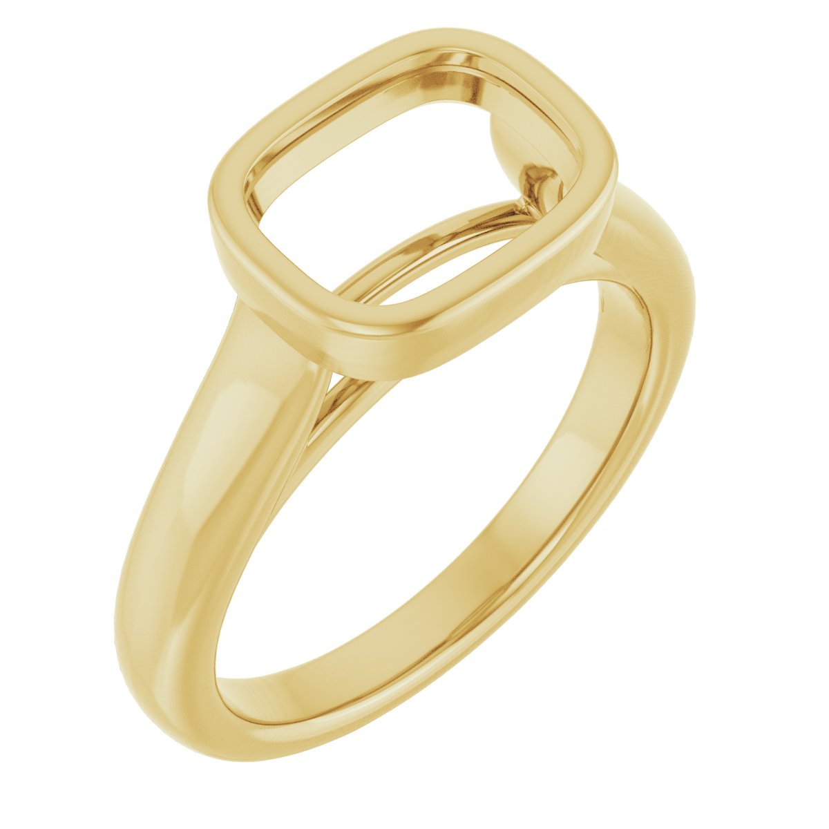 Bezel-Set Solitaire Engagement Ring or Band