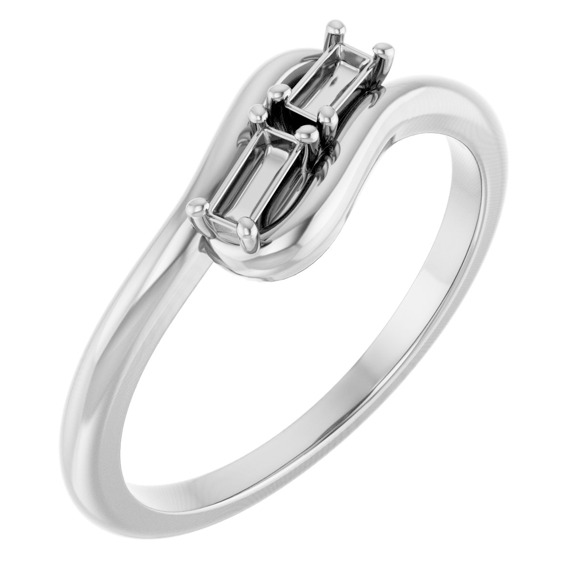 Two-Stone Bypass Ring