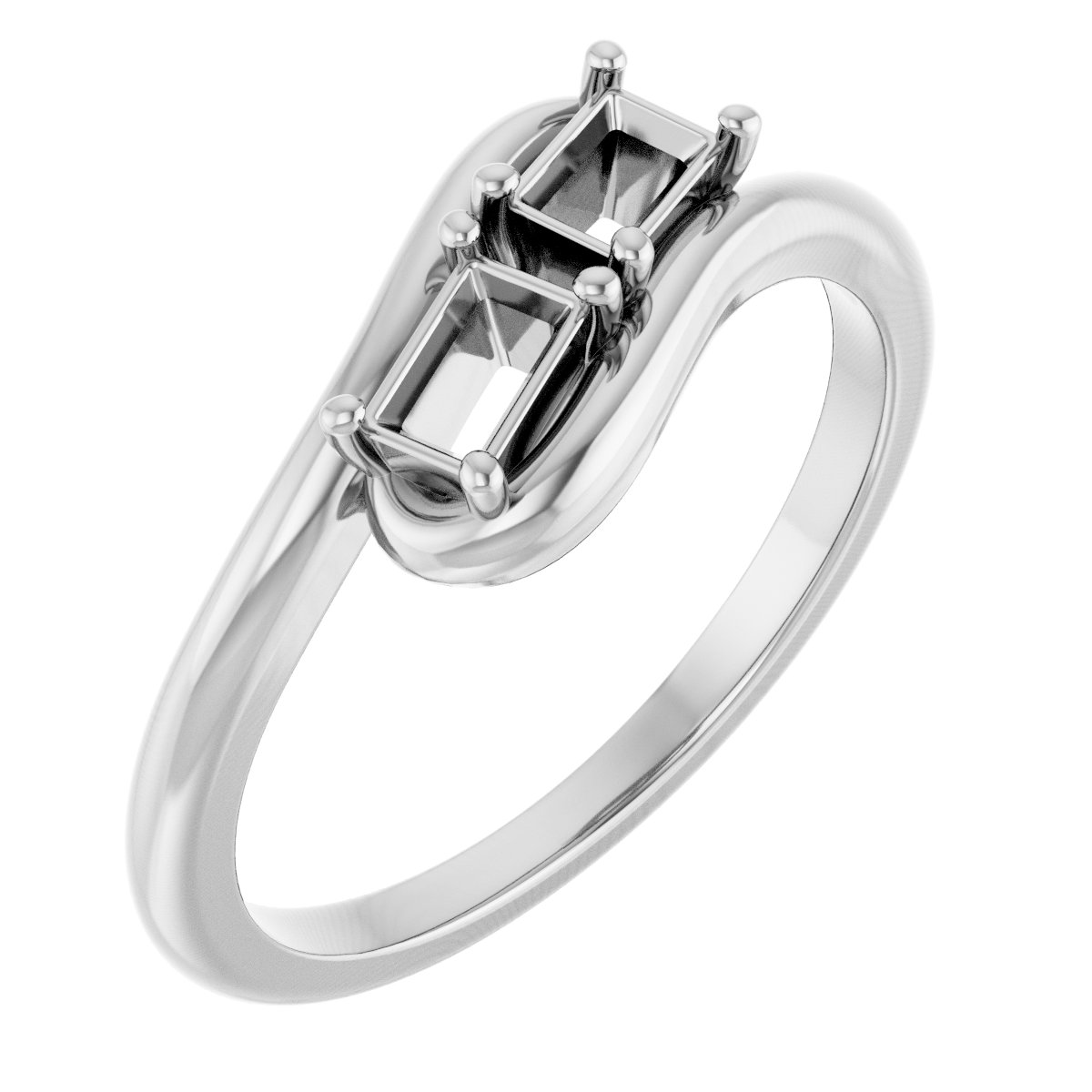 Two-Stone Bypass Ring