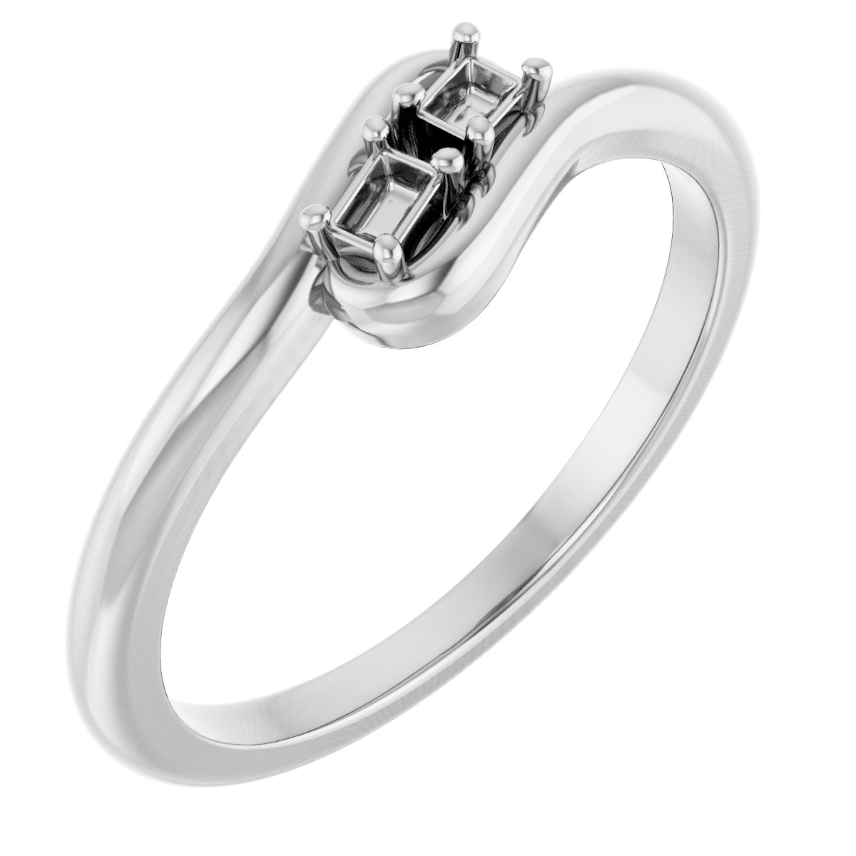 Two-Stone Bypass Ring
