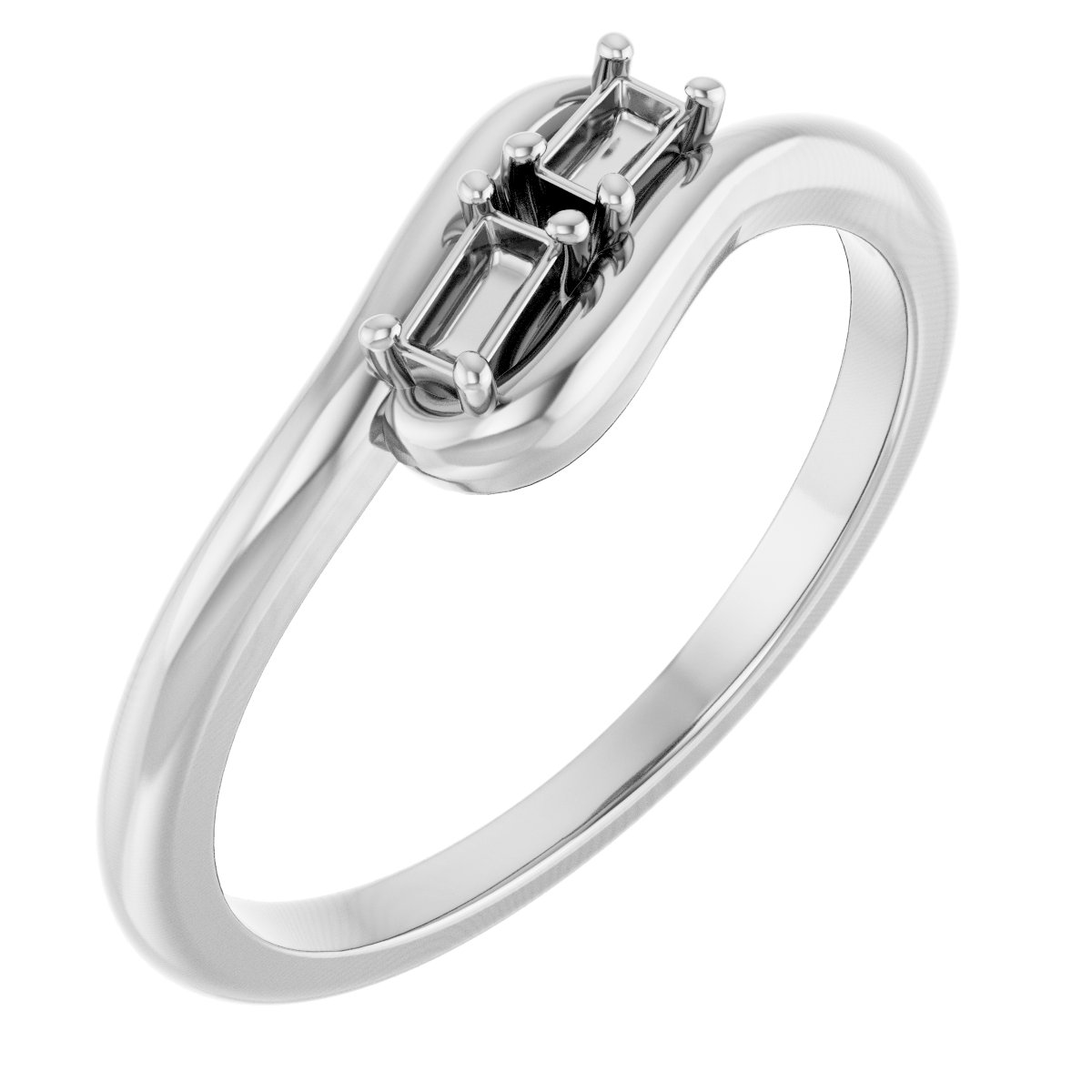 Two-Stone Bypass Ring