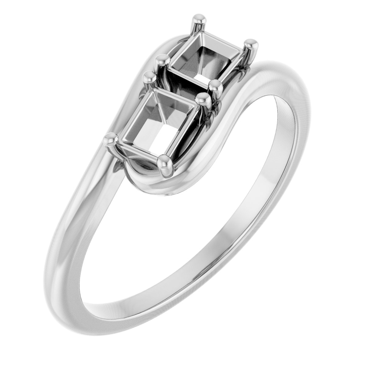 Two-Stone Bypass Ring