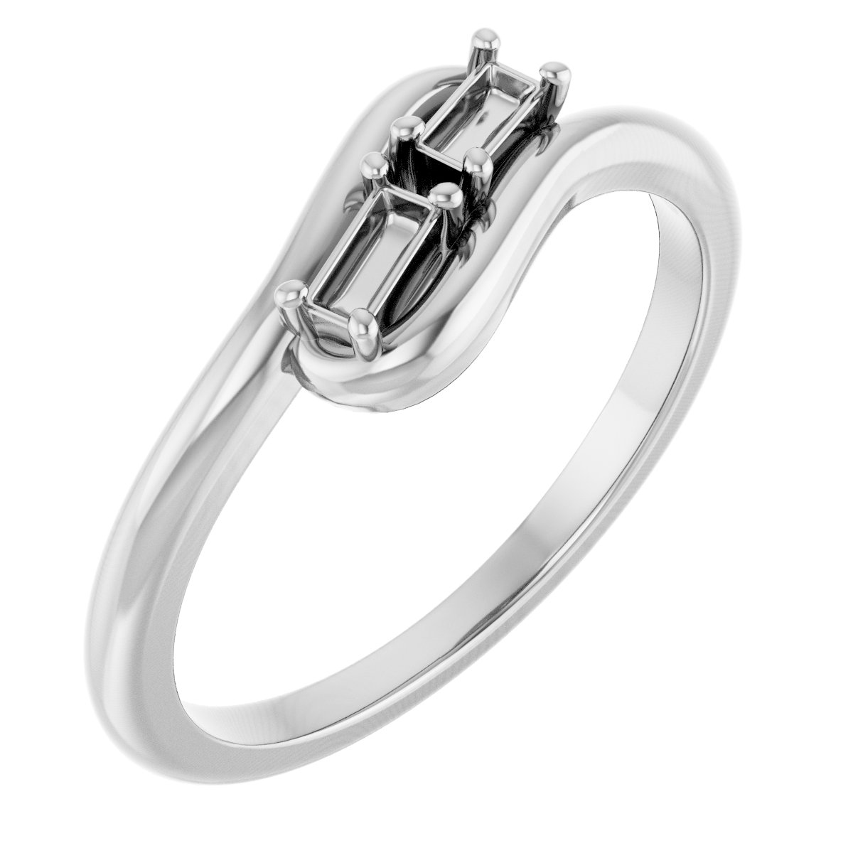 Two-Stone Bypass Ring