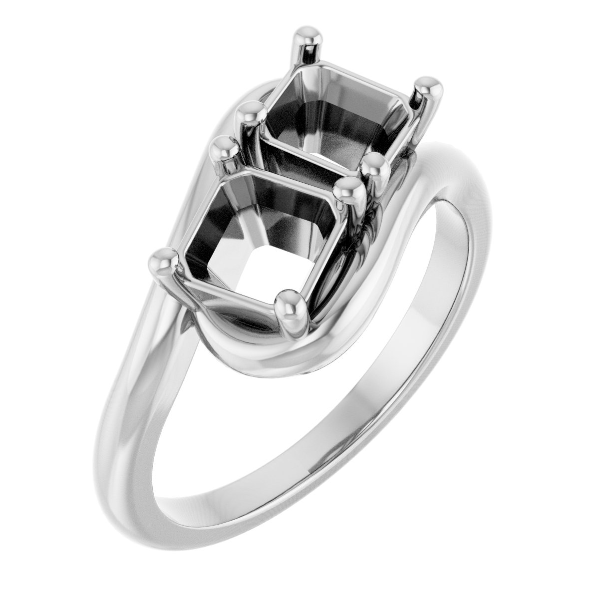 Two-Stone Bypass Ring