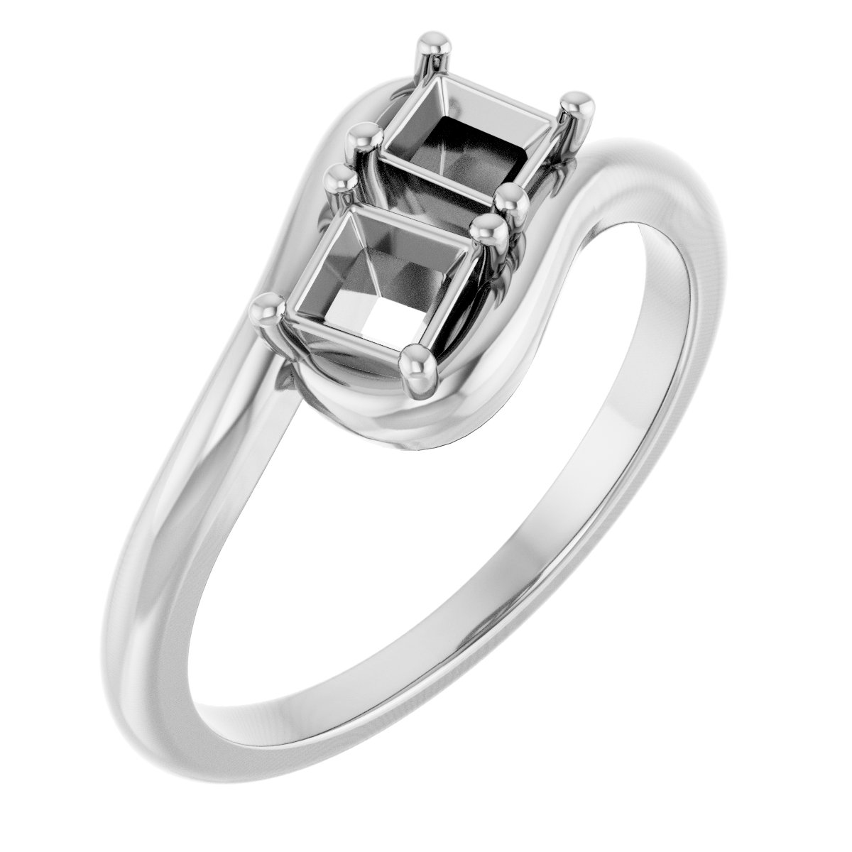 Two-Stone Bypass Ring