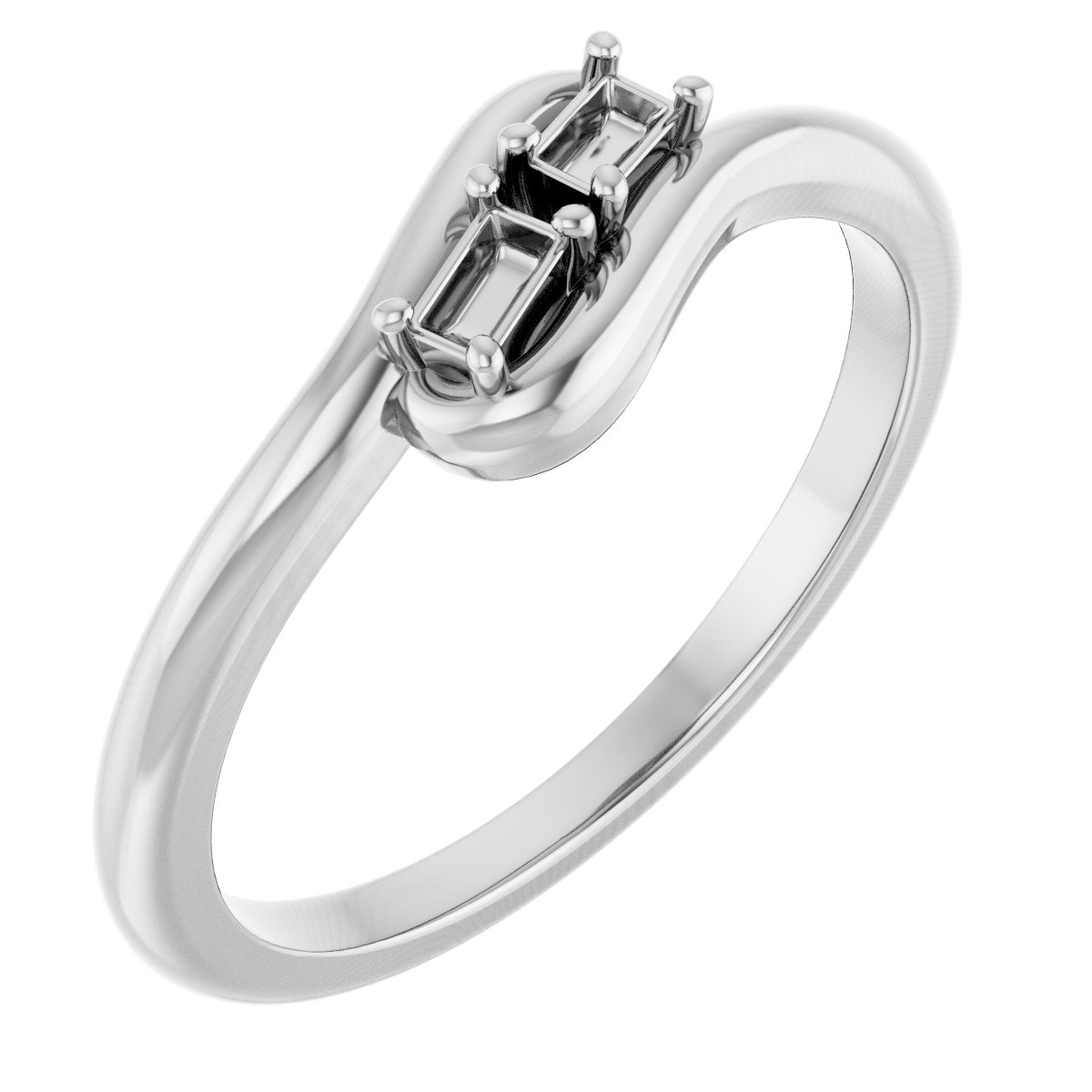 Two-Stone Bypass Ring