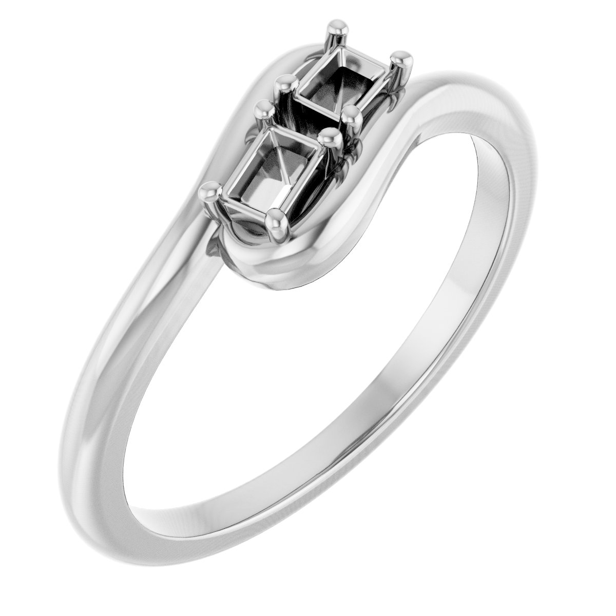 Two-Stone Bypass Ring
