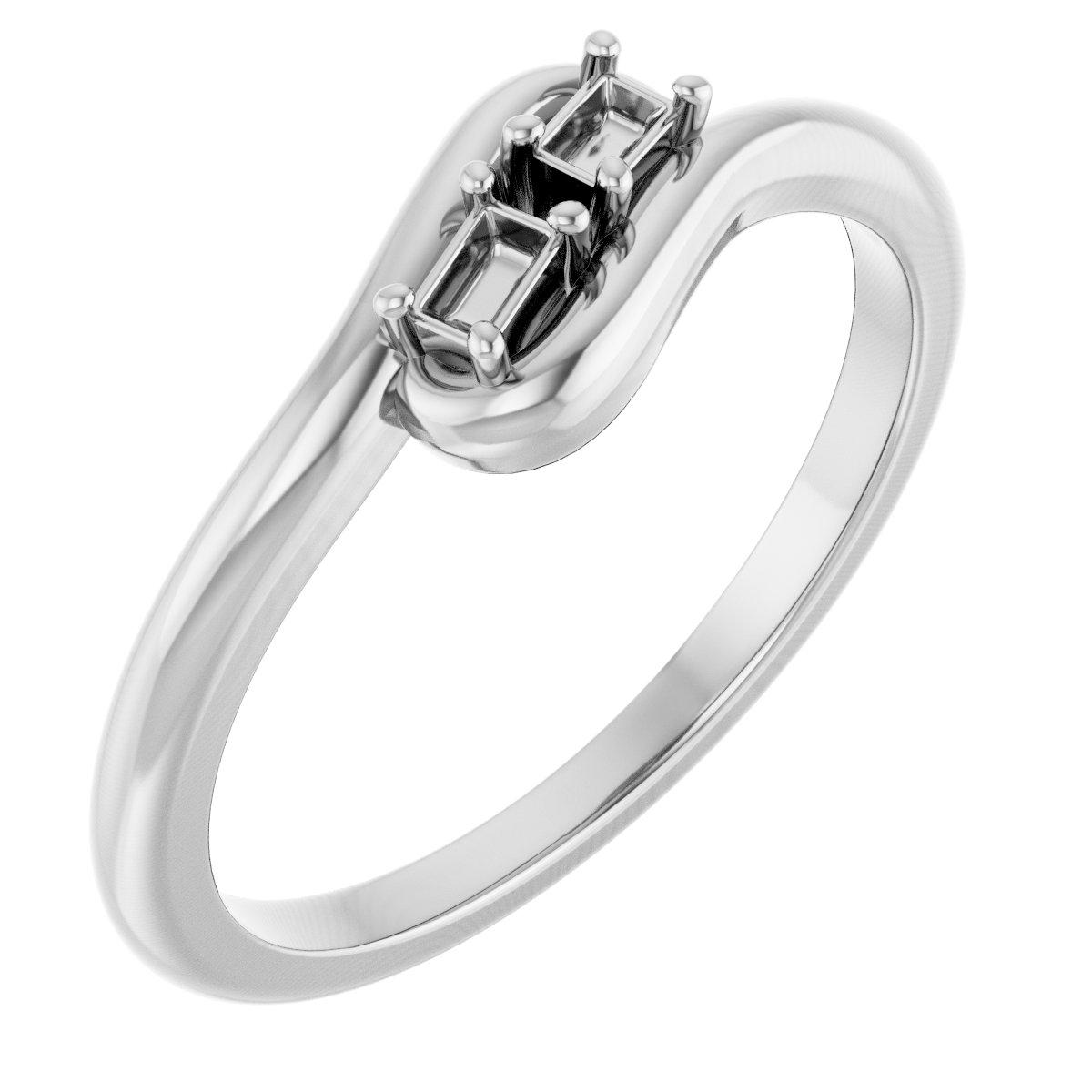Two-Stone Bypass Ring
