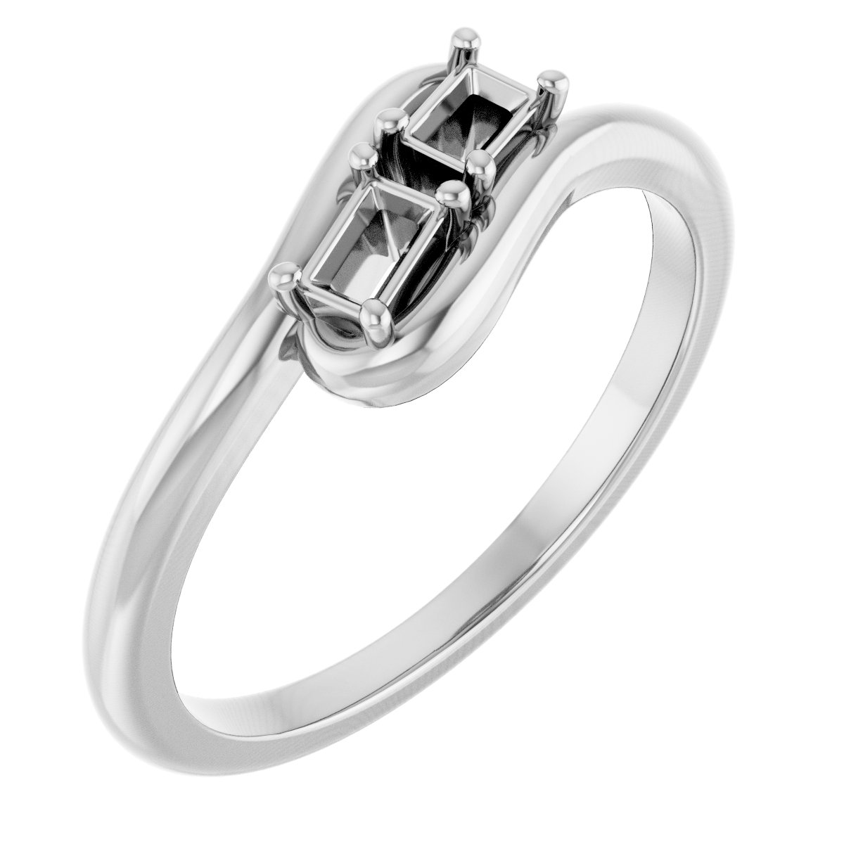 Two-Stone Bypass Ring