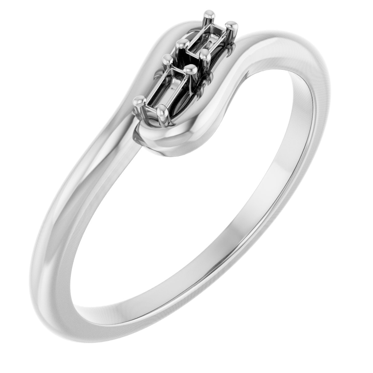 Two-Stone Bypass Ring