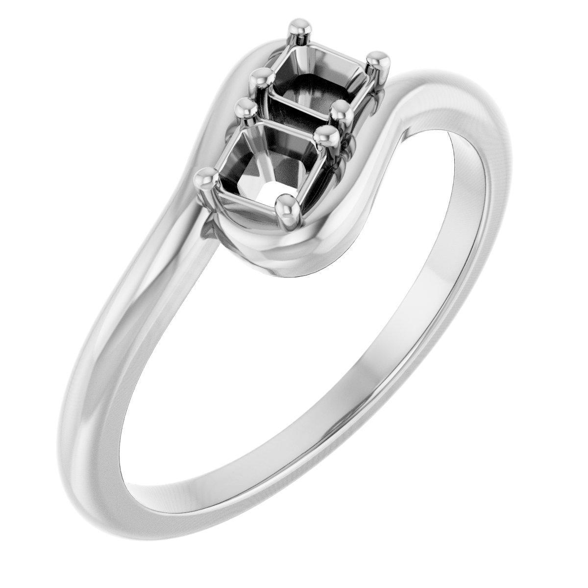Two-Stone Bypass Ring