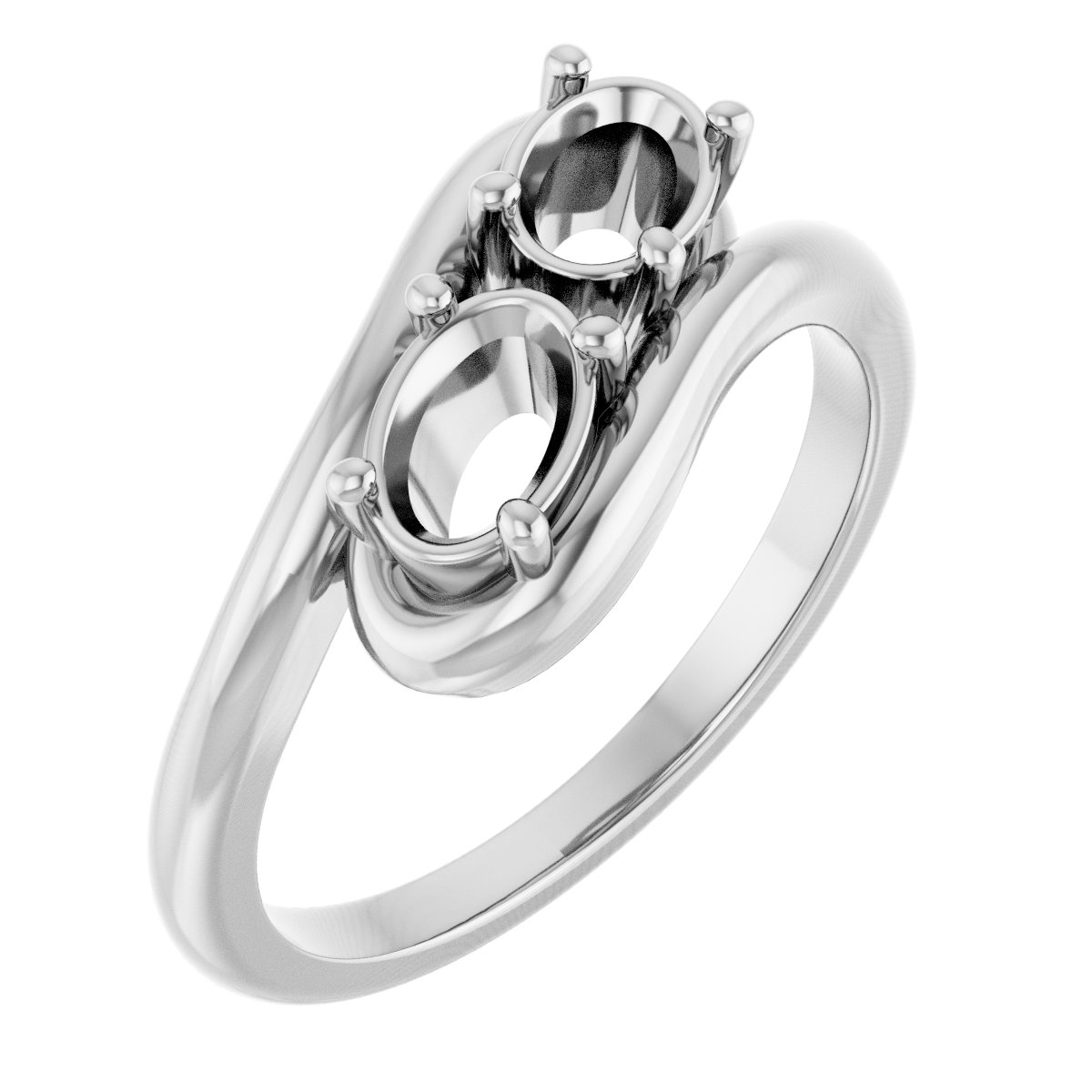 Two-Stone Bypass Ring