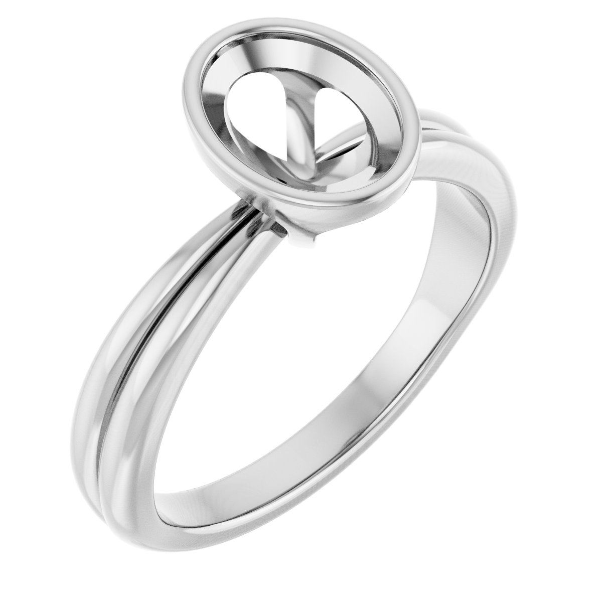 Bezel-Set Solitaire Engagement Ring